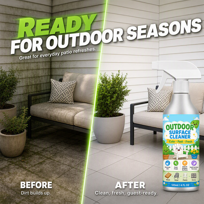 🎉 ¡TIEMPO LIMITADO 50% OFF! 🧴 Limpiador en Spray para Patios Multisuperficie – Elimina la Suciedad de Madera, Metal, Plástico y Piedra – Rápido Spray y Limpiar ✨