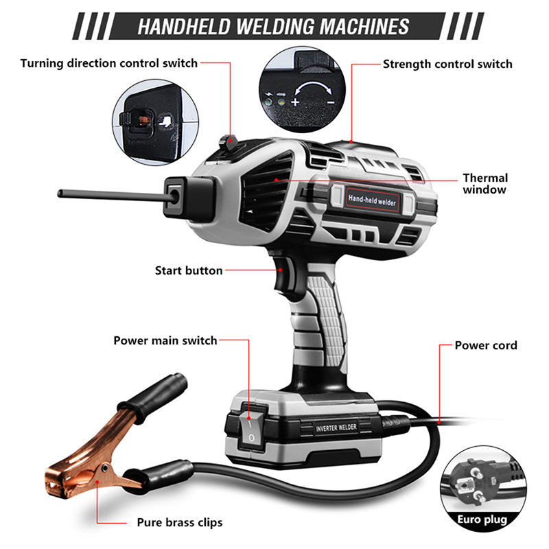 ⚡ ¡50% DE DESCUENTO AHORA! 🔥 Soldadora de Arco Manual – 4600W, 20-120A Ajustable y Portátil para Bricolaje y Reparaciones 🛠️