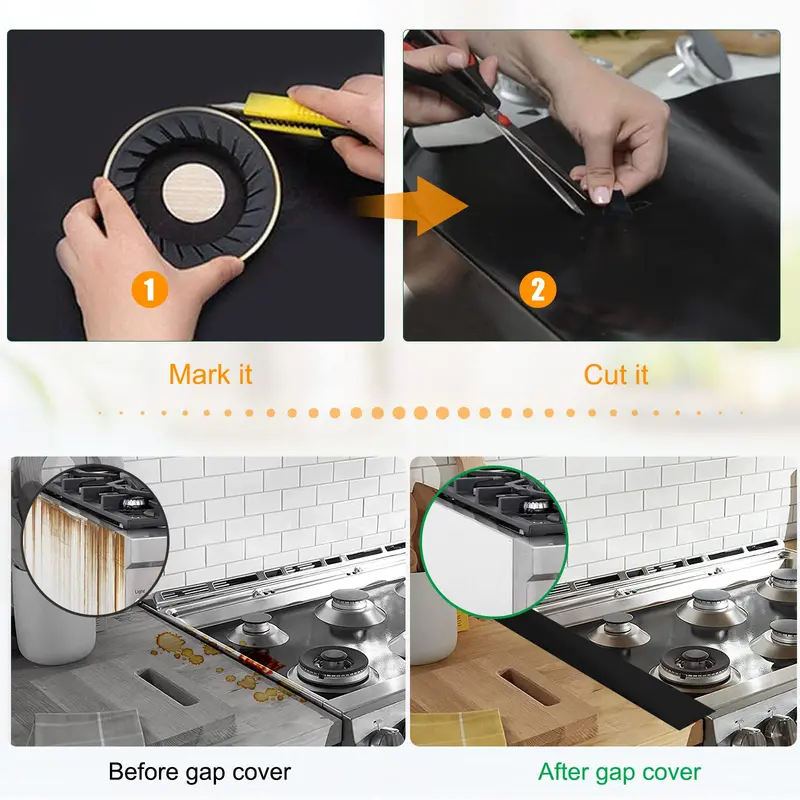⏳🔥¡50 % DE DESCUENTO POR TIEMPO LIMITADO! ⏰ Protectores reutilizables para los quemadores de la cocina de ga