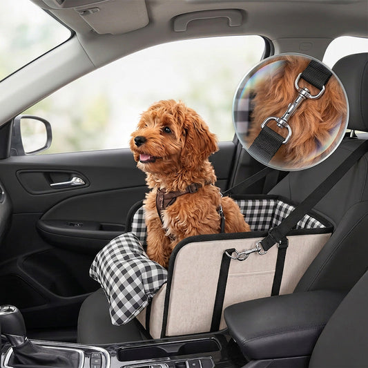 ⏳🔥¡50 % DE DESCUENTO POR TIEMPO LIMITADO! ⏰ 🐶 Asiento elevador seguro para mascotas para transporte