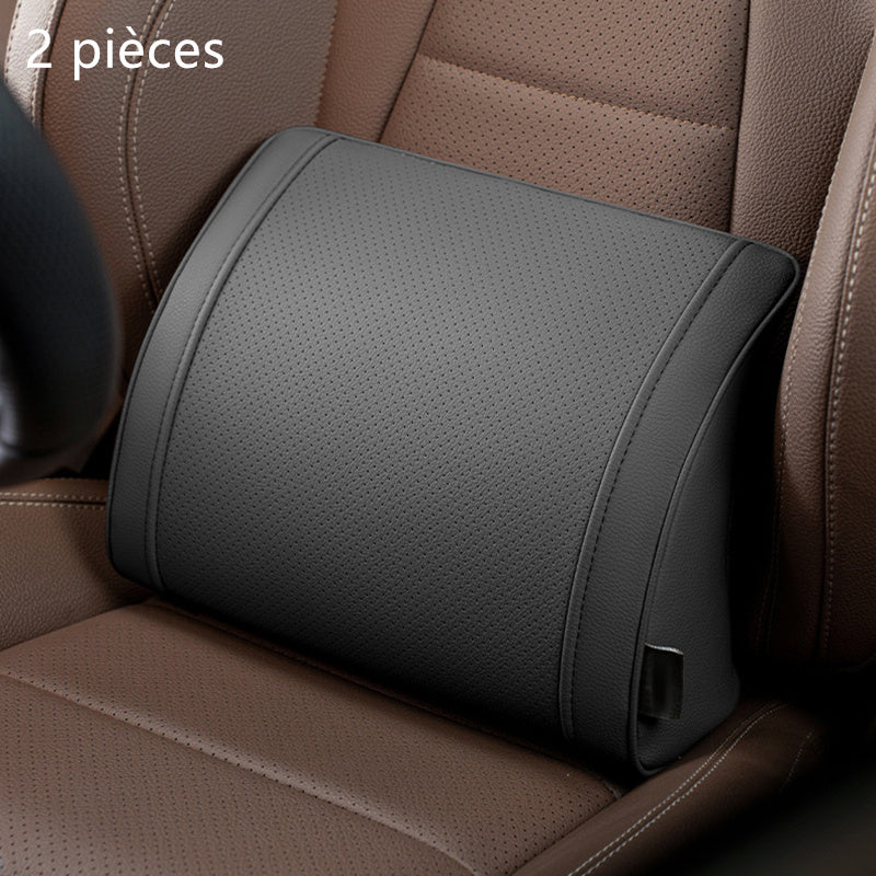 🚗✨ Set Ergonómico Reposacabezas y Lumbar – Soporte Perfecto para Cuello y Espalda, Ideal para Viajes Largos y el Día a Día 🛣️💆‍♂️