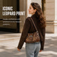 🐆 ¡TIEMPO LIMITADO 50% DE DESCUENTO! 🤎 Bolso de Hombro con Estampado de Leopardo Retro para Mujer – Bolso Cruzado Vintage con Detalles de Remaches ✨