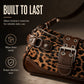 🐆 ¡TIEMPO LIMITADO 50% DE DESCUENTO! 🤎 Bolso de Hombro con Estampado de Leopardo Retro para Mujer – Bolso Cruzado Vintage con Detalles de Remaches ✨