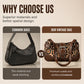 🐆 ¡TIEMPO LIMITADO 50% DE DESCUENTO! 🤎 Bolso de Hombro con Estampado de Leopardo Retro para Mujer – Bolso Cruzado Vintage con Detalles de Remaches ✨