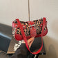 🐆 ¡TIEMPO LIMITADO 50% DE DESCUENTO! 🤎 Bolso de Hombro con Estampado de Leopardo Retro para Mujer – Bolso Cruzado Vintage con Detalles de Remaches ✨