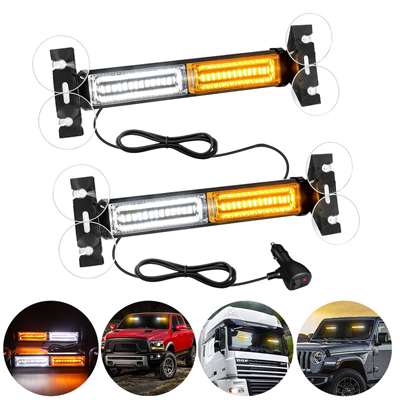 💡 ¡50% DE DESCUENTO AHORA! 🚨 Barra de Luz Estroboscópica LED – Alta Visibilidad, 18 Patrones de Destello y Montaje por Succión – Para Vehículos de Emergencia y Trabajo ⚠️