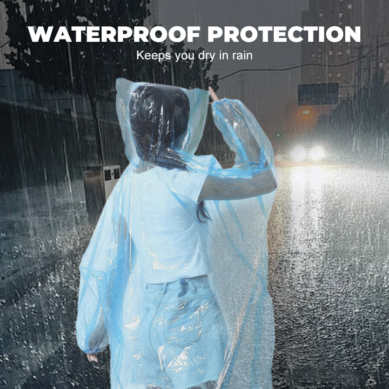 🌧️¡50% DE DESCUENTO AHORA! Impermeable Desechable de Bolsillo para Lluvias Inesperadas, Poncho de Emergencia Impermeable Compacto, Talla Única Ligera para Viajes, Senderismo y Eventos al Aire Libre