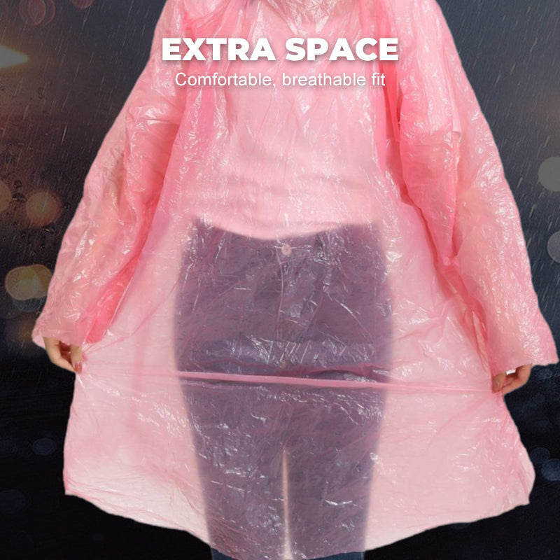 🌧️¡50% DE DESCUENTO AHORA! Impermeable Desechable de Bolsillo para Lluvias Inesperadas, Poncho de Emergencia Impermeable Compacto, Talla Única Ligera para Viajes, Senderismo y Eventos al Aire Libre
