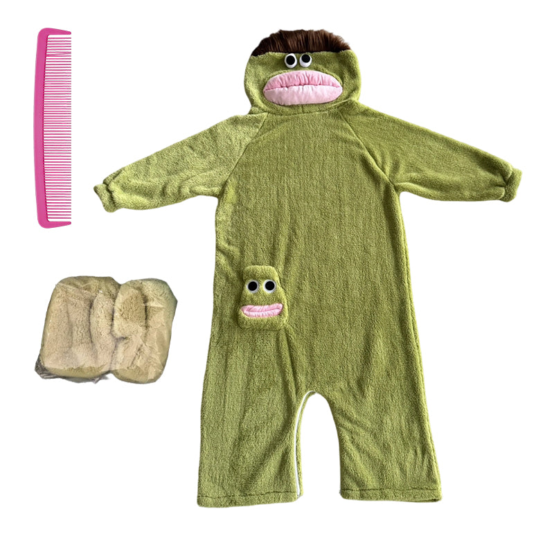 Pijama de Personaje de Felpa Coral Acogedora