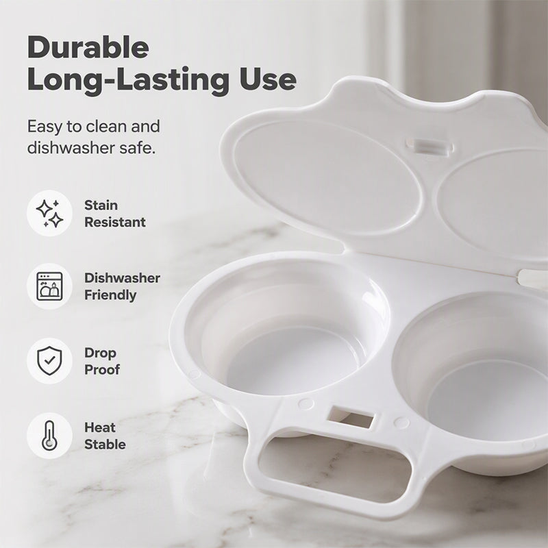 🍳Buy 1 Get 1 Free✨Dual Cavity Microwave Egg Poacher
