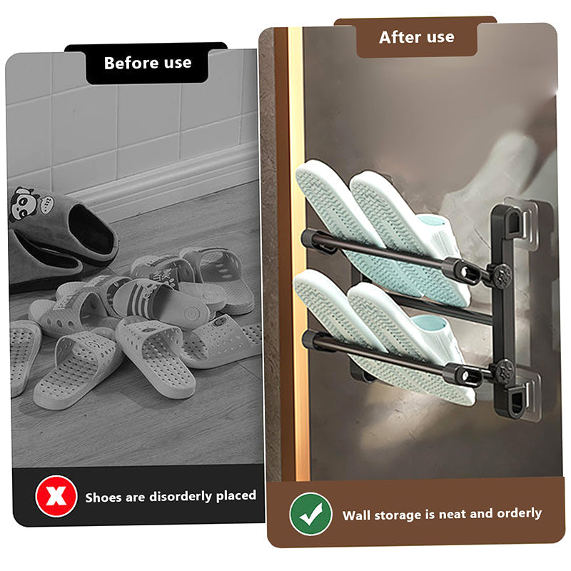 Zapatero plegable para puertas