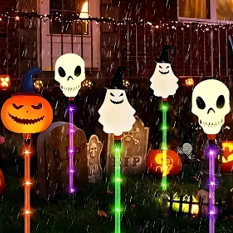 🎃 50% OFF NOW! 🕷️ Solar Pumpkin Stake Lights – Waterproof, Auto On/Off & Spooky Halloween Decor 👻