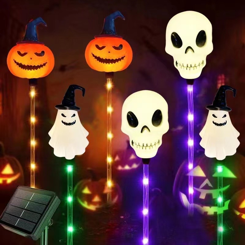 🎃 50% OFF NOW! 🕷️ Solar Pumpkin Stake Lights – Waterproof, Auto On/Off & Spooky Halloween Decor 👻