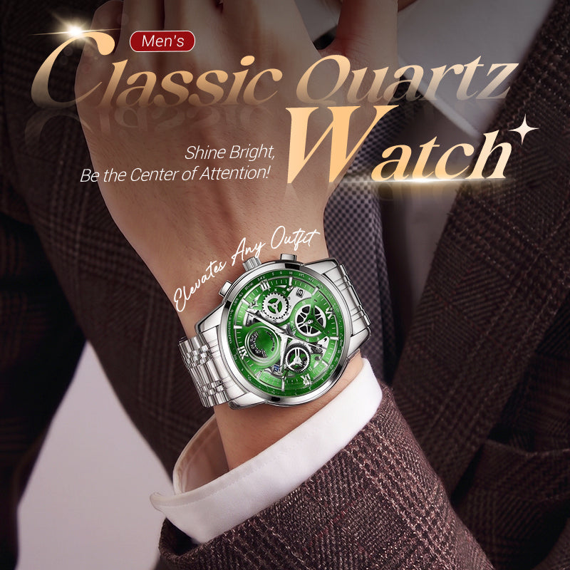 📢📢50% DESCUENTO!! ⏰ Reloj de Cuarzo Clásico para Hombre 🕰️