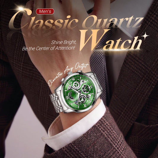 ⏳🔥¡50 % DE DESCUENTO POR TIEMPO LIMITADO! ⏰ Reloj de Cuarzo Clásico para Hombre 🕰️