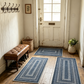 Alfombra de pasillo tejida elegante