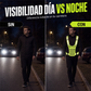 Chaleco reflectante de alta visibilidad, equipo de seguridad ajustable para correr con bolsillo