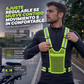Chaleco reflectante de alta visibilidad, equipo de seguridad ajustable para correr con bolsillo