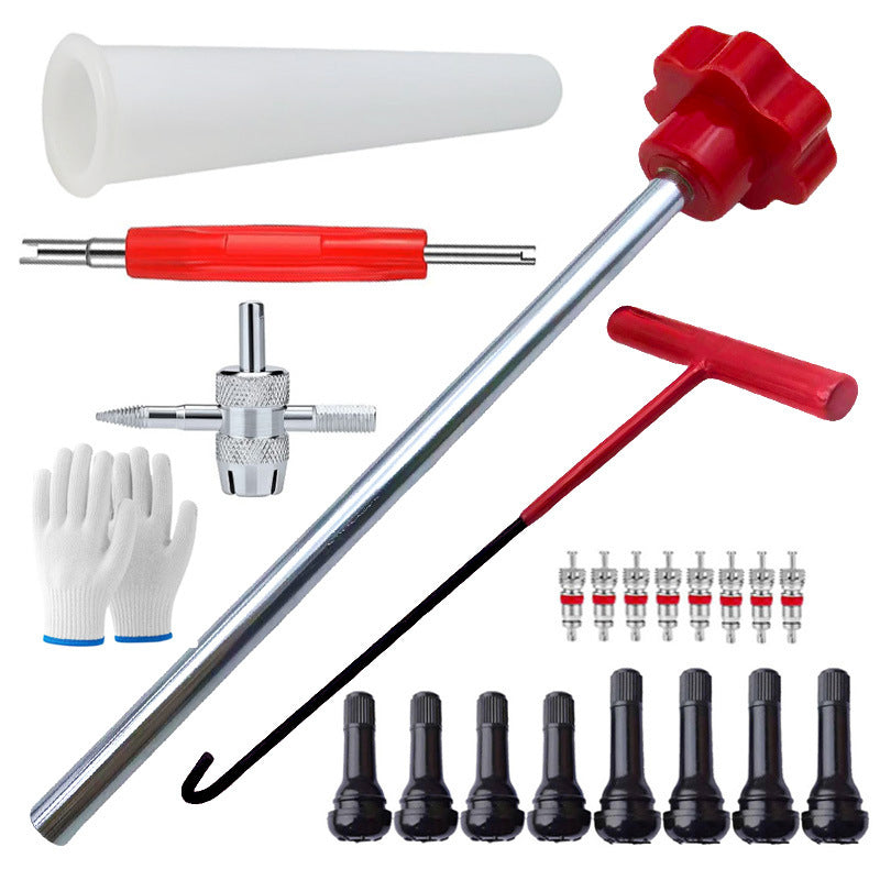 🎉 Oferta ¡Venta 2026 — Más de 13.000 unidades vendidas! 🔧 Juego de herramientas para válvulas de neumáticos – Extrae e instala núcleos de válvula en minutos – ¡Olvídate del taller de reparaciones! ✨