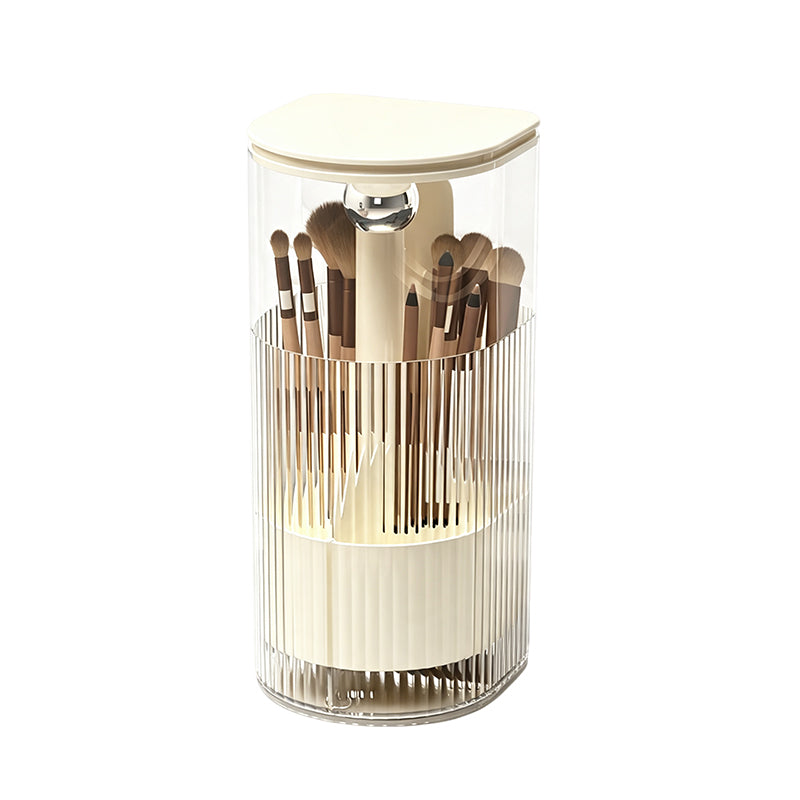 Organizador Elegante Antipolvo para Brochas de Maquillaje