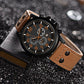 Reloj Analógico de Esfera Audaz con Función de Fecha
