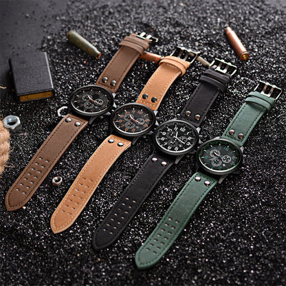 Reloj Analógico de Esfera Audaz con Función de Fecha