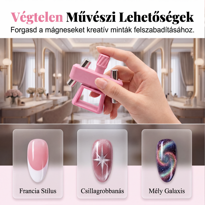 ✨ Herramienta magnética giratoria para uñas con efecto ojo de gato 💐