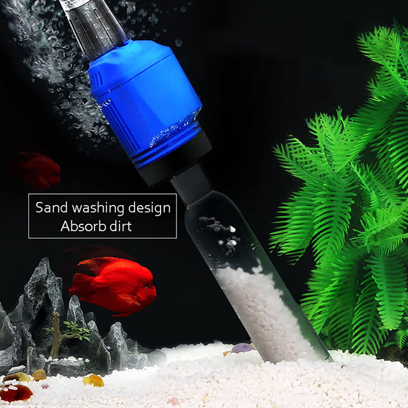 Cambiador de Agua Eléctrico para Acuario con Filtro y Limpiador por Succión