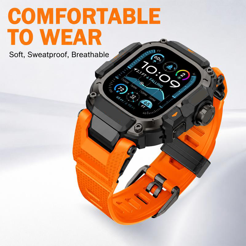 ⌚ ¡50% DE DESCUENTO AHORA! 🛡️ Funda Resistente con Correa para Smartwatch de 49mm – Marco de Metal, Amortiguador TPU y Cierre de Tornillo Seguro 💪