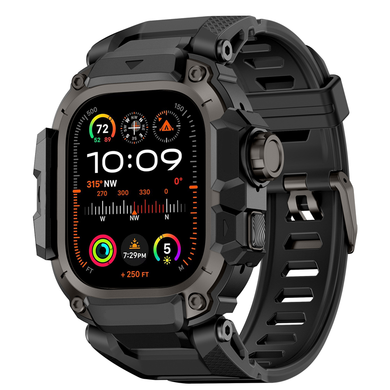 ⌚ ¡50% DE DESCUENTO AHORA! 🛡️ Funda Resistente con Correa para Smartwatch de 49mm – Marco de Metal, Amortiguador TPU y Cierre de Tornillo Seguro 💪