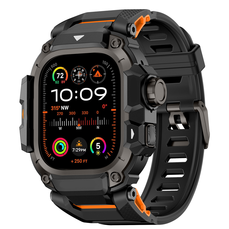 ⌚ ¡50% DE DESCUENTO AHORA! 🛡️ Funda Resistente con Correa para Smartwatch de 49mm – Marco de Metal, Amortiguador TPU y Cierre de Tornillo Seguro 💪