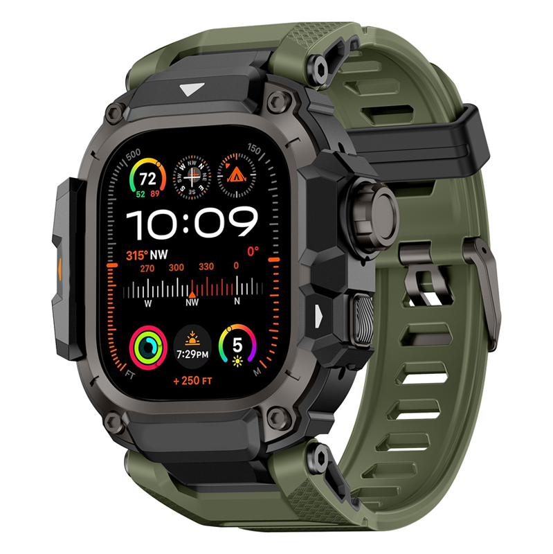 ⌚ ¡50% DE DESCUENTO AHORA! 🛡️ Funda Resistente con Correa para Smartwatch de 49mm – Marco de Metal, Amortiguador TPU y Cierre de Tornillo Seguro 💪