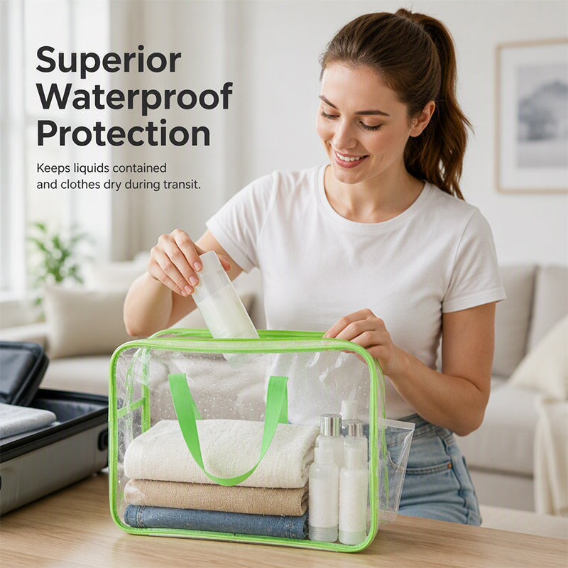 🧸 ¡50% DE DESCUENTO AHORA! 🚗 Bolsa de Almacenamiento de Juguetes de PVC Transparente – Clara, impermeable y duradera – Mantiene bloques, coches y muñecas ordenados ✨
