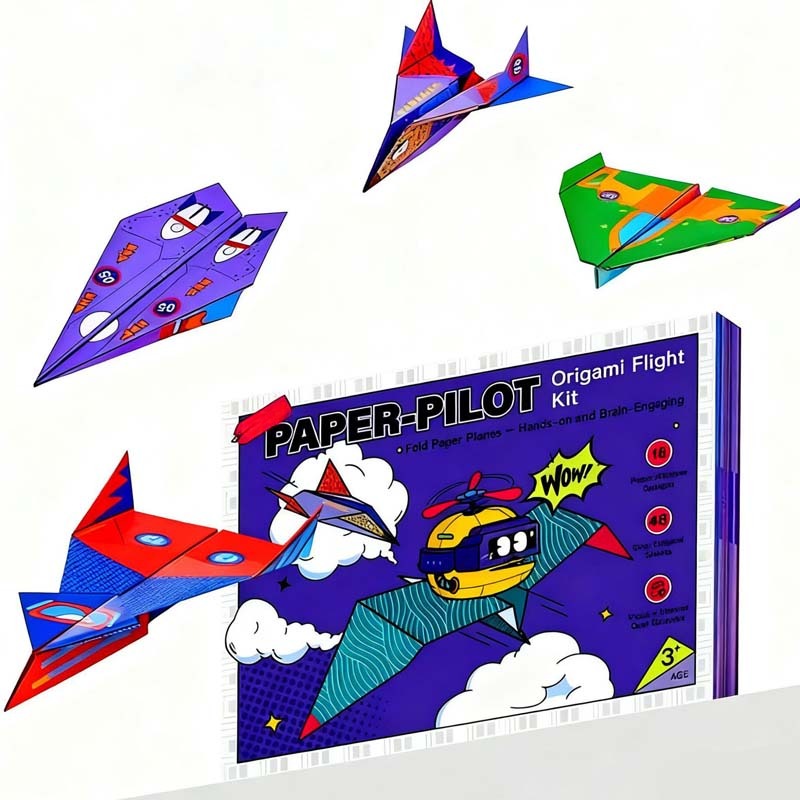 ⏳🔥¡50 % DE DESCUENTO POR TIEMPO LIMITADO! ⏰ Set creativo de aviones de papel DIY para niños