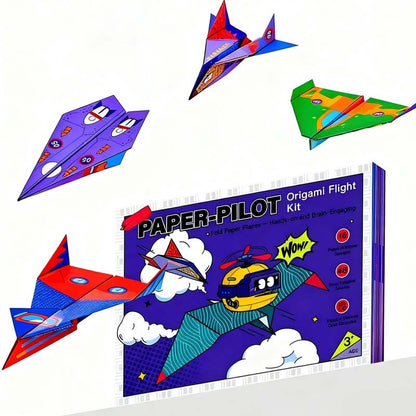 ⏳🔥¡50 % DE DESCUENTO POR TIEMPO LIMITADO! ⏰ Set creativo de aviones de papel DIY para niños