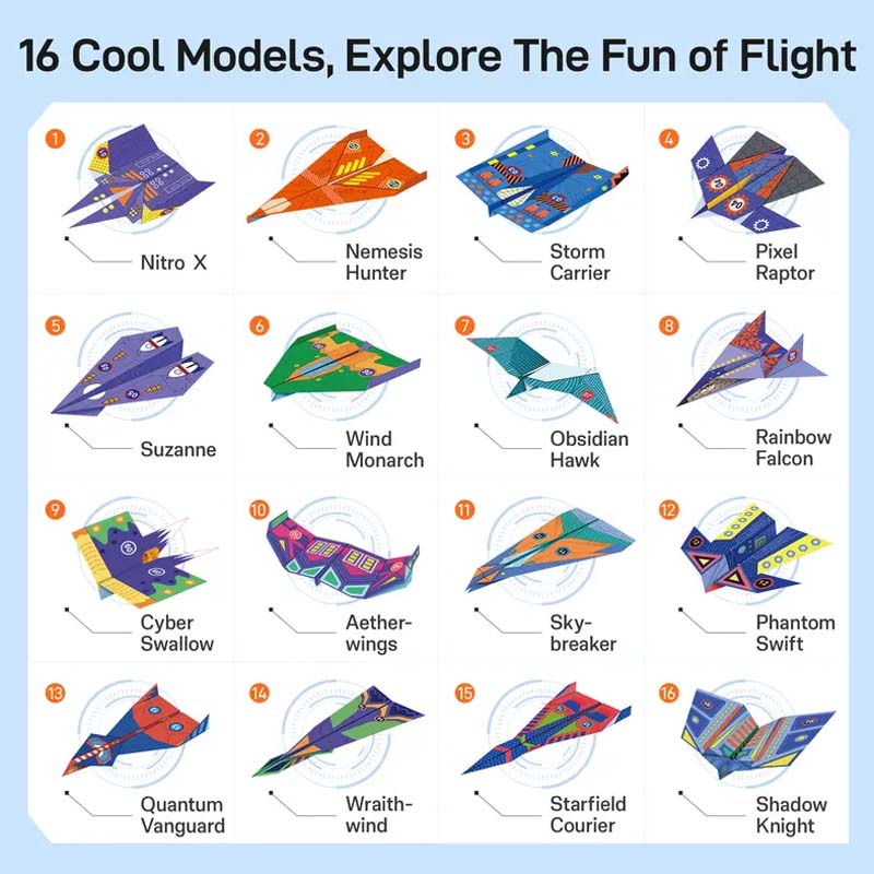 ⏳🔥¡50 % DE DESCUENTO POR TIEMPO LIMITADO! ⏰ Set creativo de aviones de papel DIY para niños