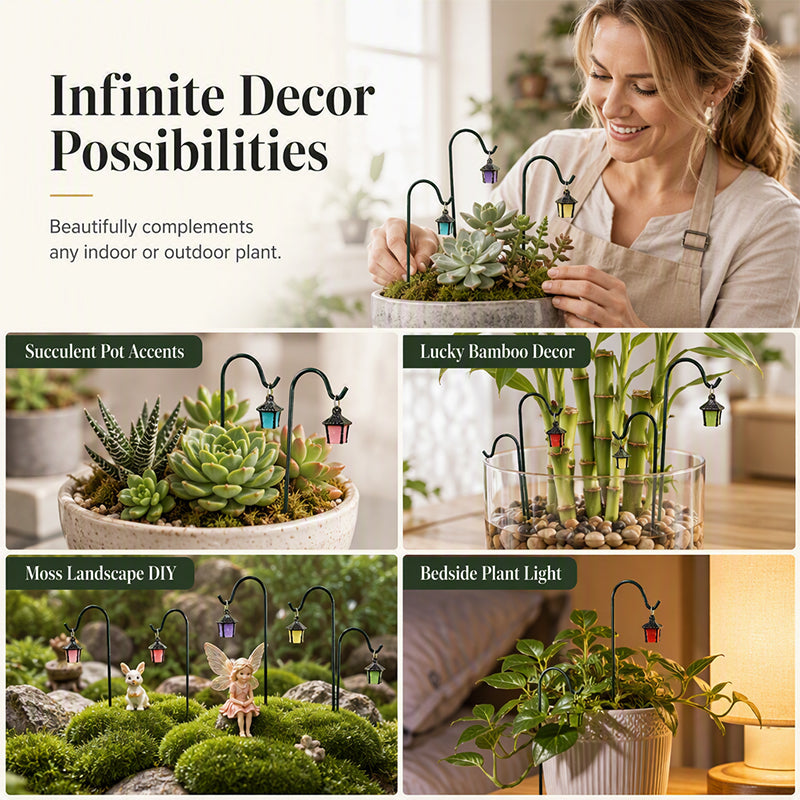 ⏳🔥¡50 % DE DESCUENTO POR TIEMPO LIMITADO! ⏰ 🌿 Estacas para Plantas Luminiscentes – 7 colores, resina premium, ganchos de hierro resistentes – decoración mágica para el jardín. 🌙