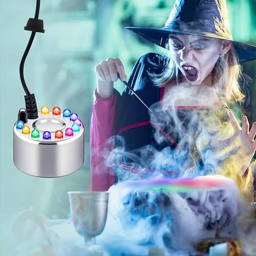 ⚡🎃🔥Máquina de humo ultrasónica con 12 LED