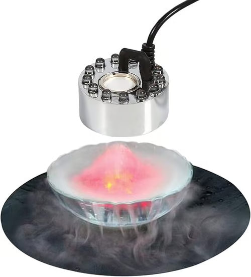 ⚡🎃🔥Máquina de humo ultrasónica con 12 LED