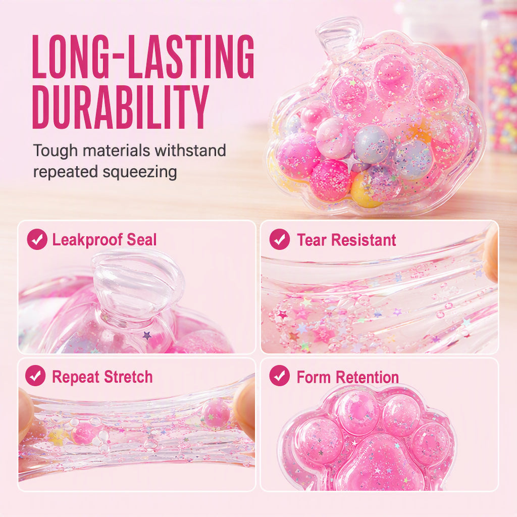 🐱 ¡50% DE DESCUENTO AHORA! 🧊 Kit DIY de juguete squishy de helado frito – Diseño de garra de gato, suave y divertido, fomenta la creatividad – Ideal para juegos sensoriales y aliviar el estrés en niños ✨