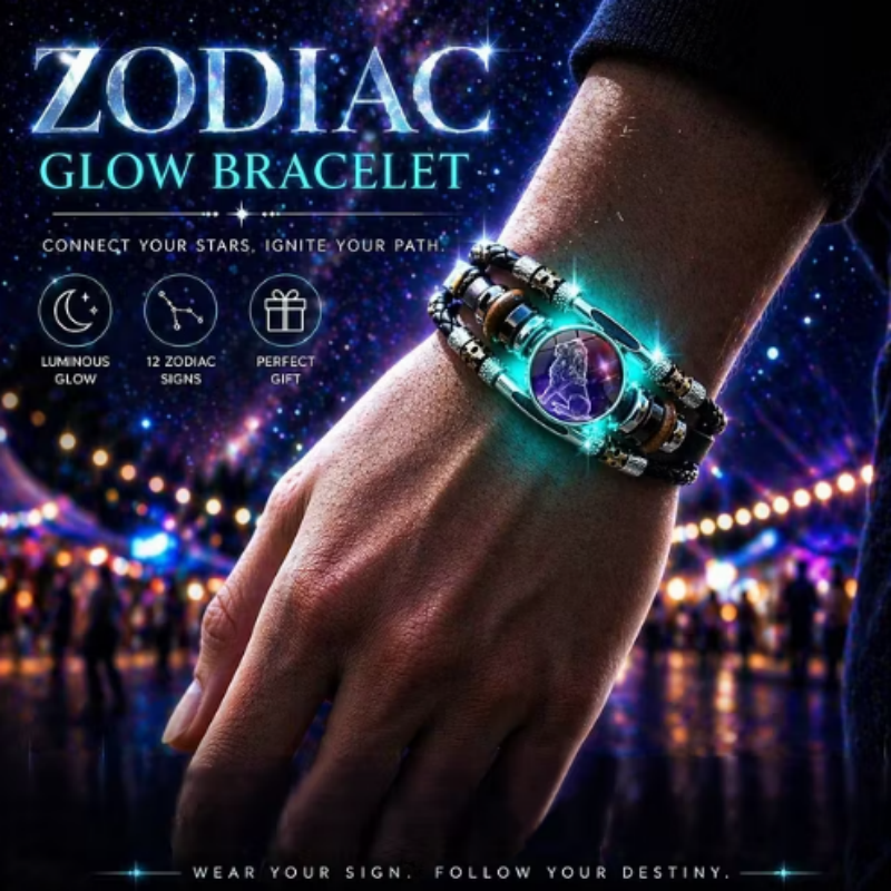 ⏳🔥¡50 % DE DESCUENTO POR TIEMPO LIMITADO! ⏰ Night‑Glow Zodiac Bracelet
