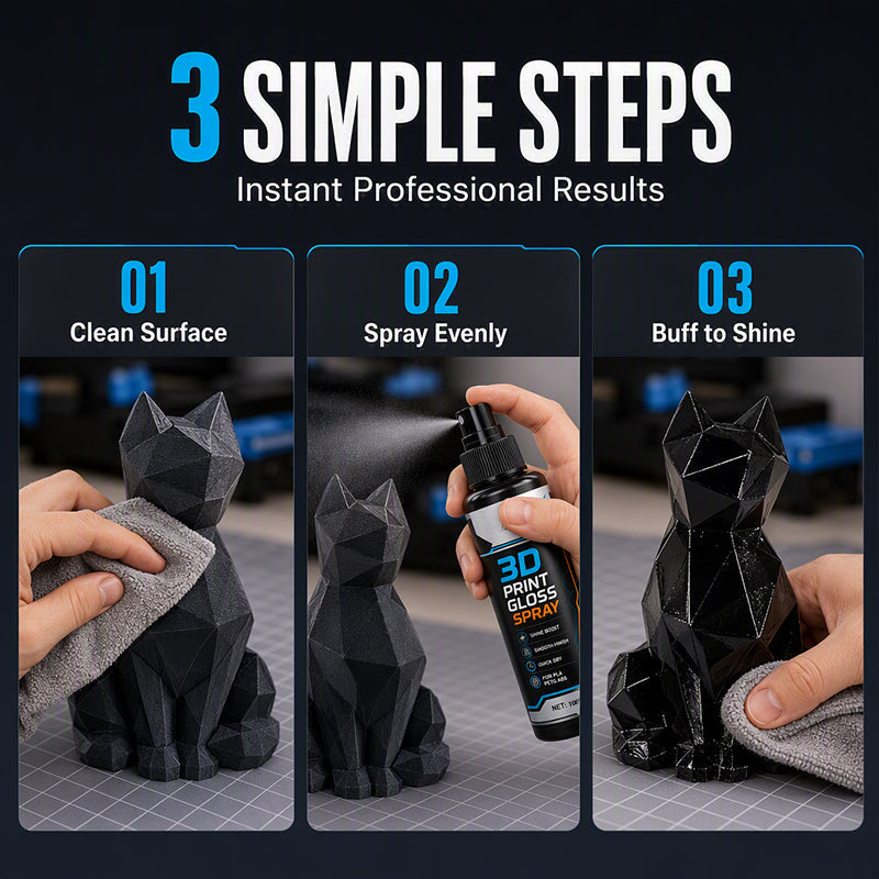 ⏳Time-Limited Special⏰3D Printer Model Gloss Spray Quick Drying Layer Line Reducer for PLA PETG ABS