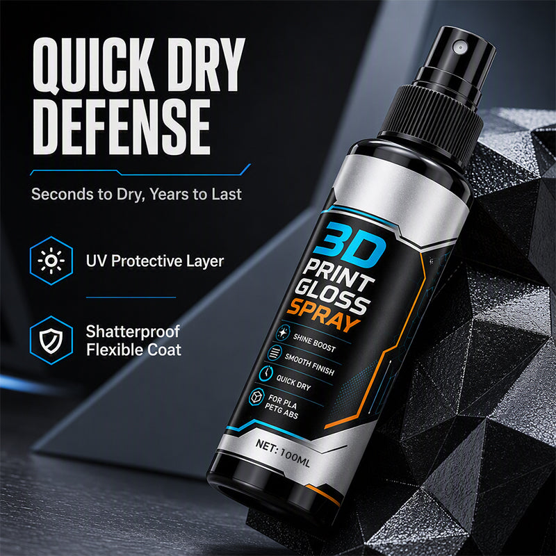 ⏳Time-Limited Special⏰3D Printer Model Gloss Spray Quick Drying Layer Line Reducer for PLA PETG ABS