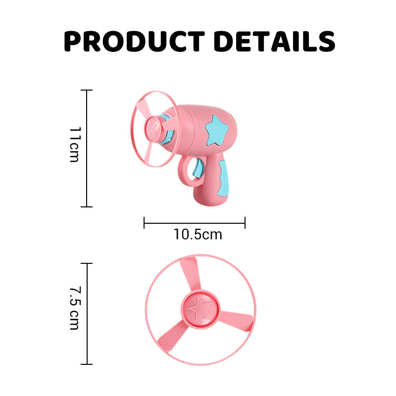 Pistola Lanzadora de Discos Voladores LED