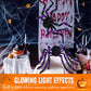 Araña peluda con gran telaraña para decoración de Halloween al aire libre