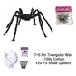 Araña peluda con gran telaraña para decoración de Halloween al aire libre