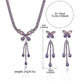⏳🔥¡50 % DE DESCUENTO POR TIEMPO LIMITADO! ⏰ 🦋 Elegante Set de Collar y Aretes de Mariposa – Diseño de Rhinestone Morado, Cobre Ligero y Estilo Versátil ✨