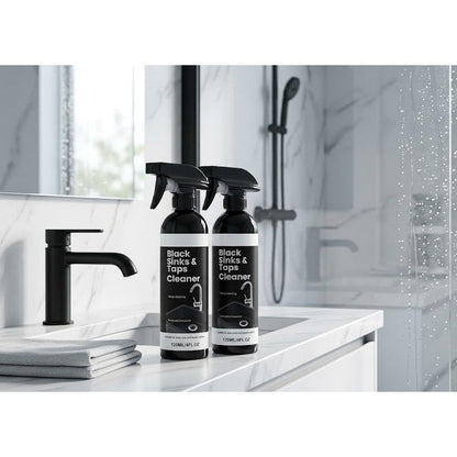 ⏳🔥¡50 % DE DESCUENTO POR TIEMPO LIMITADO! ⏰ 🚿 Spray limpiador antical para fregaderos y grifos negros, spray quitamanchas de agua difíciles, limpiador de accesorios de baño sin frotar para grifos, fregaderos y superficies de ducha.