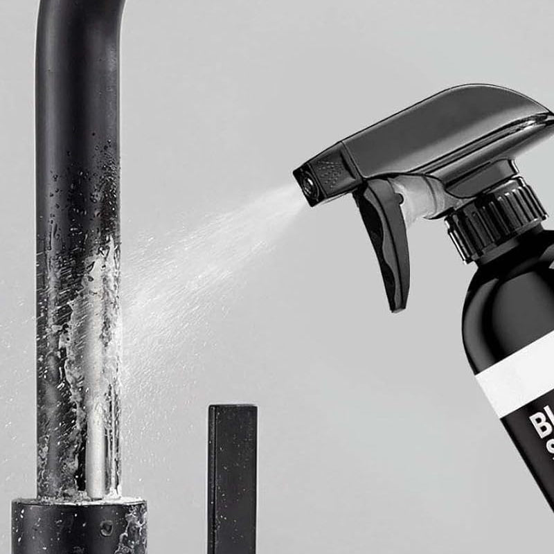 ⏳🔥¡50 % DE DESCUENTO POR TIEMPO LIMITADO! ⏰ 🚿 Spray limpiador antical para fregaderos y grifos negros, spray quitamanchas de agua difíciles, limpiador de accesorios de baño sin frotar para grifos, fregaderos y superficies de ducha.