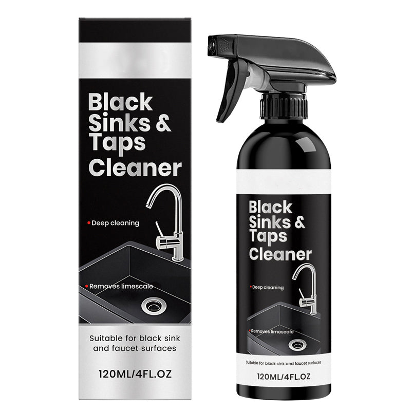 ⏳🔥¡50 % DE DESCUENTO POR TIEMPO LIMITADO! ⏰ 🚿 Spray limpiador antical para fregaderos y grifos negros, spray quitamanchas de agua difíciles, limpiador de accesorios de baño sin frotar para grifos, fregaderos y superficies de ducha.